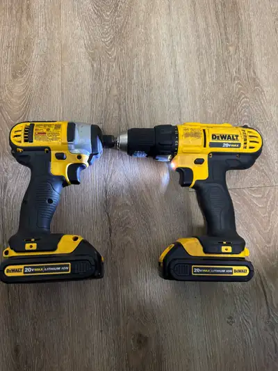 DeWalt Drill and Impact Driver with charger, View more