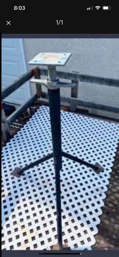 Adjusting Tripod, stand For fifth wheel camper, deck support,light stand