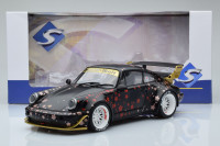 1/18 Solido 2021 Porsche 911 964 RWB Aoki Black New Diecast NEW
