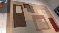 KENDAL Polypropylene Tile Pattern Rug 8 ft x 10 ft