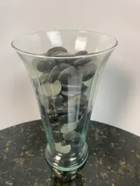 Glass Vase With Stones