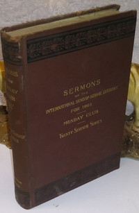 1902 SERMONS Religious Religion GOD Old antique Book