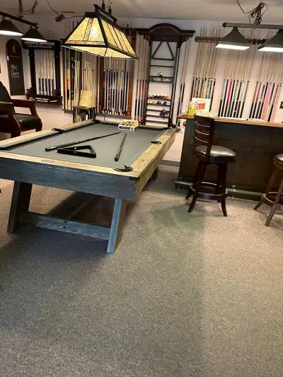 Brand New in stock We deliver and install! 1” slate! No MDF! High quality and luxury billiard tables...
