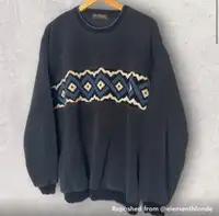 Vintage large crewneck sweater 