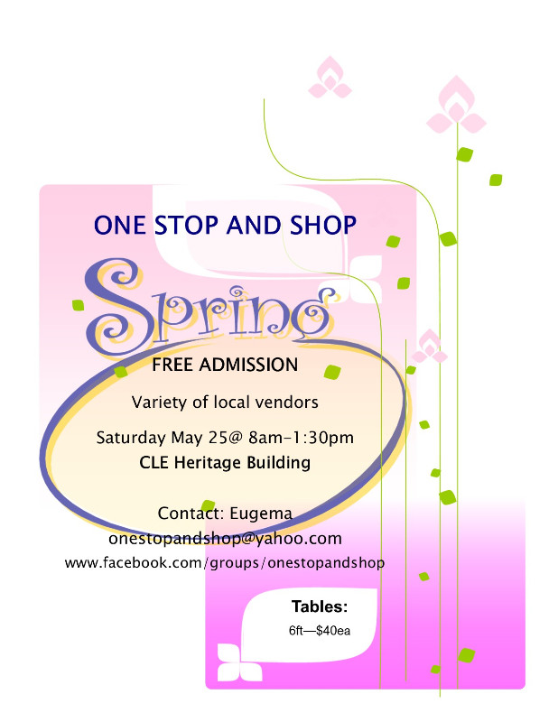 VENDORS WANTED FOR SATURDAY MAY 25TH in Events in Thunder Bay