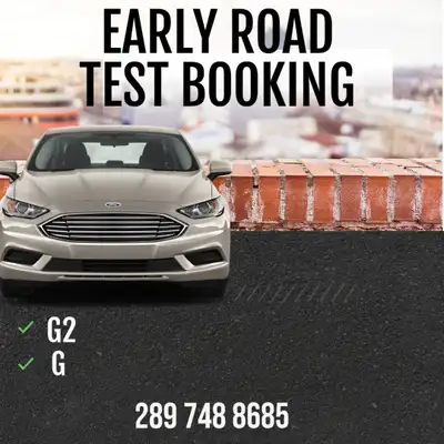 EARLY DRIVERS LICENCE G2-G ROAD TEST ASAP BOOKING, DRIVE CLASSES, View more