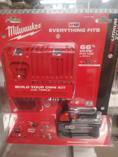 Milwaukee Tool 18V M18 Lithium-Ion Extended Battety and Charger, View more