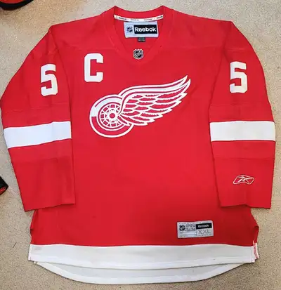 Vintage Reebok Premier Lidstrom #5 Red Wings Captain 'C' Jersey, View more
