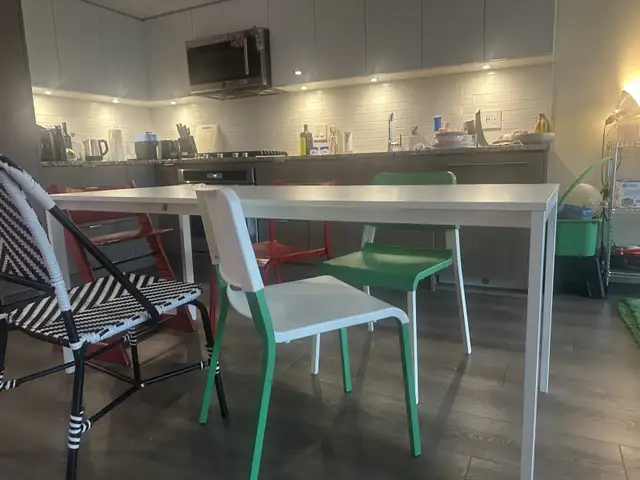 Ikea Table + 2 chairs in Dining Tables & Sets in Vancouver - Image 3