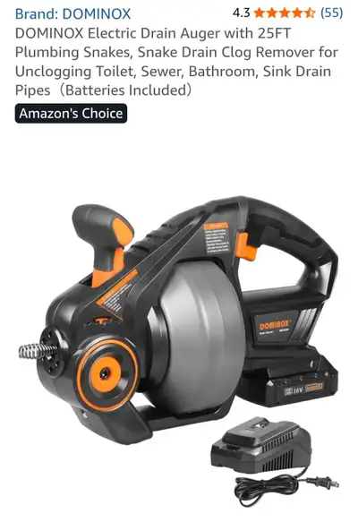 Dominox  cordless drain cleaner, View more