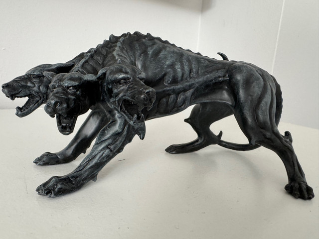Faux Stone Greek Guardian Hydra Hound Dogs Of Hades Cerberus  in Arts & Collectibles in City of Toronto