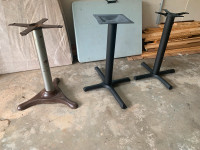 3 Heavy Duty Table Bases the black ones have new adjustable feet