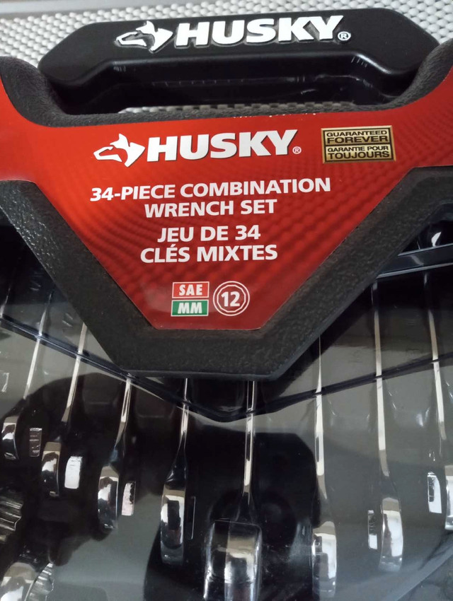 NEW HUSKY 34 PIECE SAE/METRIC COMBINATION WRENCH SET  in Hand Tools in St. Catharines - Image 3