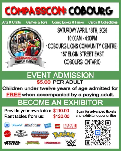UPCOMING EVENT: CompassCon Cobourg , View more