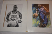 Vince Carter and Michael Jordan sketch posters