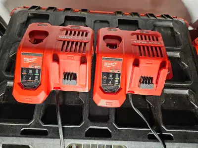 2 Milwaukee Rapid Chargers M18/M12, View more