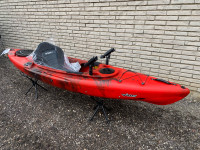 New Sit In Revreational Fishing Kayak - Red/Black