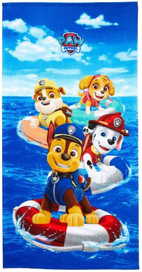 Paw Patrol Kids Beach Towel, Microfiber, 27x54, Blue