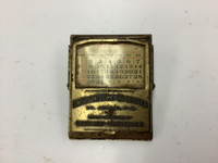 Vintage Hart Battery perpetual calendar paper clip/binder