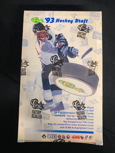 NEW 1993 Classic Hockey Card Draft Picks Factory Sealed Box, View more