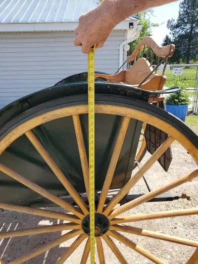 Beautiful cart and harness for sale., View more