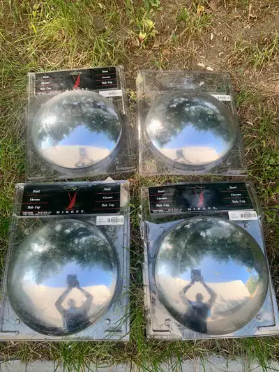 Rear Steel chrome Hubcaps 8.25” axle (by Mirrex), View more