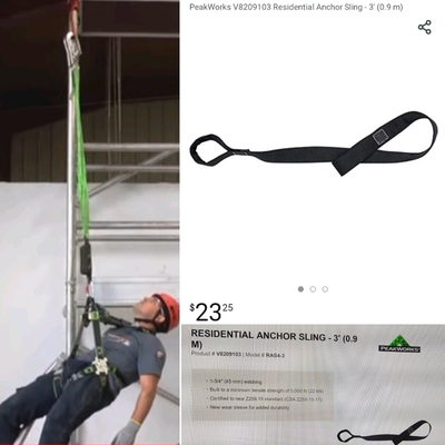Anchor Sling Safety Gear (New)(Peakworks), View more