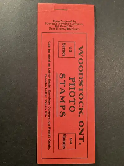 Woodstock Ont. 1930’s Photo Stamp Book ( Unused ), View more