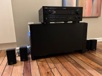 Yamaha receiver and Bose Acoustimass 5.1home theatre speaker