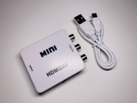 HDMI TO AV-CONVERTER UPSCALER ADAPTER-720P/1080P (NEW) (C020)