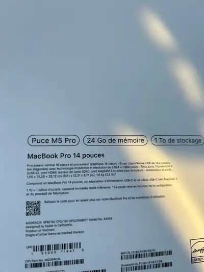 Apple MacBook Pro 14.2" (2026) M5 Pro, View more