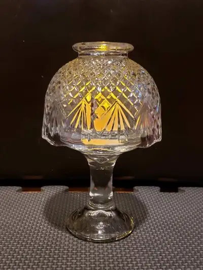 Perfect for tealights or votives. Does not include candle.