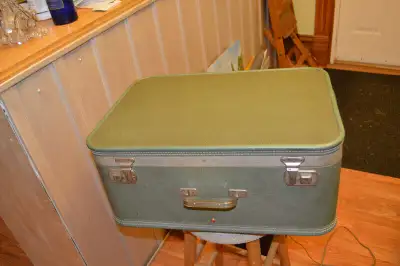 Vintage portable record player, View more