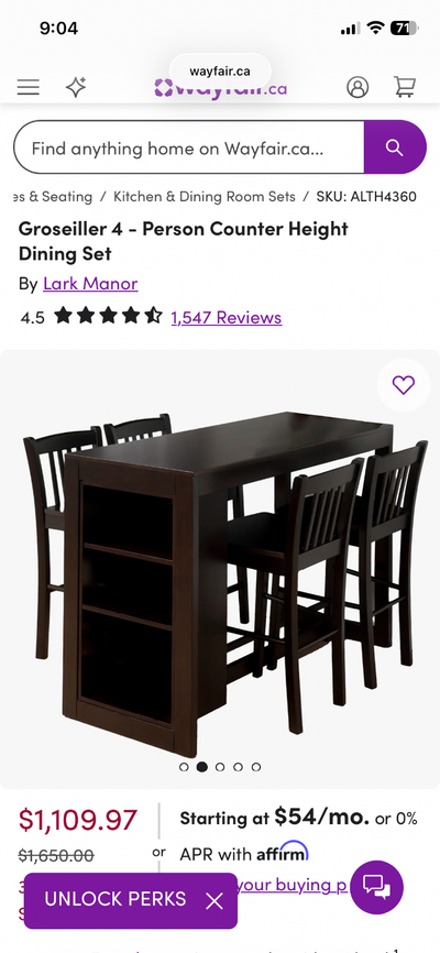 Cherry Wood Dining Set - Sturdy!, View more