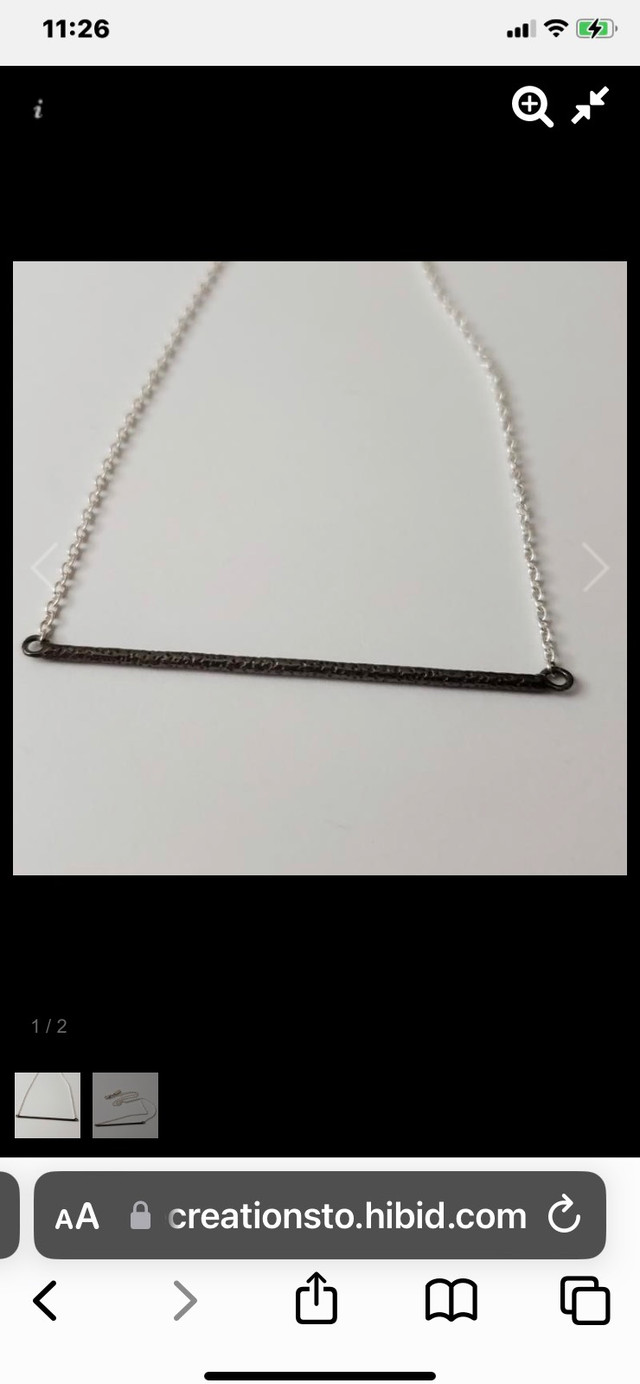 Silver bar necklace in Jewellery & Watches in Cambridge - Image 2