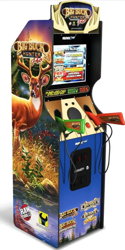 Arcade1UP Big Buck Hunter Pro Deluxe Arcade Machine 4-in-1 Games, View more