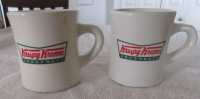 2 Krispy Kreme Doughnuts Coffee Mugs.