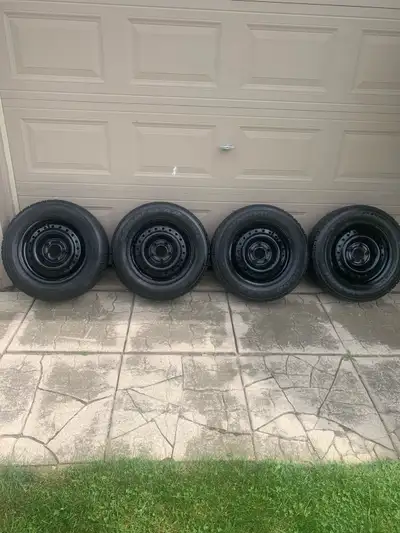 Winter is coming! Selling a set of winter tires already mounted on rims, ready to install. * Size: P...