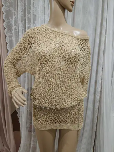 POMPOM OPEN KNIT TOP BY ZARA, View more
