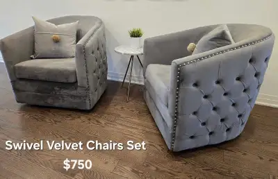 Tufted Swivel Chairs , View more