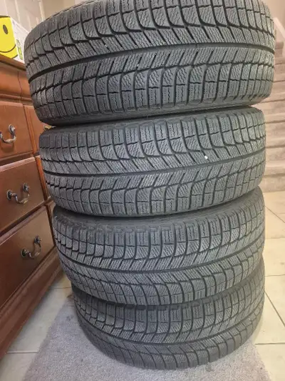 4 Michelin X Ice Winter Tires 215/55/17 On OEM Lexus/ Toyota Rims, No Patches Or Plugs On The Tires,...
