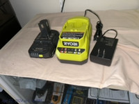 RYOBI 18V ONE+ Lithium-Ion 1.5 Ah Compact Battery and Charger