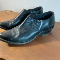 90s Cowboy western leather shoes