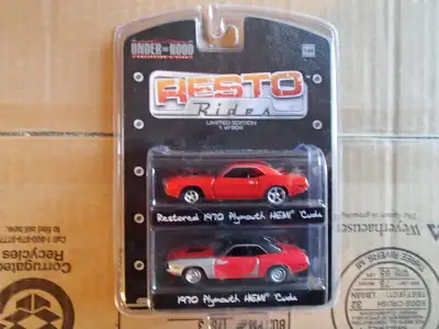1:64 Greenlight Under The Hood Resto Rides 1970 HEMI Cuda 1/504, View more