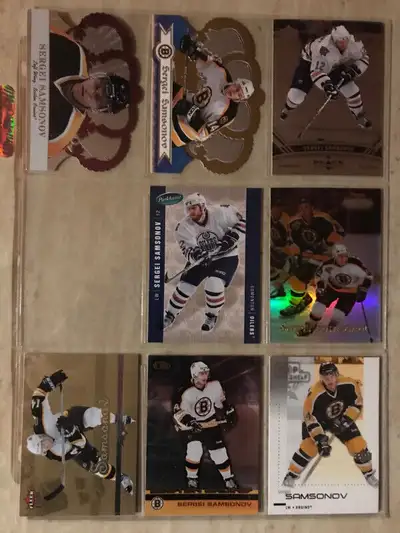 Lot de 8 cartes de hockey différentes - Sergei Samsonov, View more