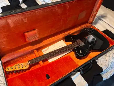 1976 Fender Telecaster Custom. Awesome guitar in great shape for it’s age. Was my grandfather’s guit...