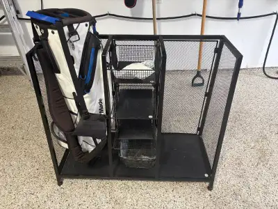 Golf bag storage organizer, View more