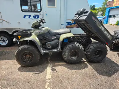 2005 polaris 6x6 sportsman 500. runs. 423.7 hr 3221 miles. $5000. call 807 624 7642 to view at 339 S...
