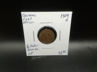 1904 German East Africa 1/2 Heller A Bronze EF coin!!!!