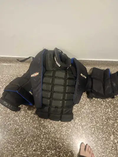 John brown goalie chest and arm hockey, View more